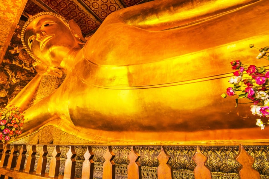 Wat Pho et la statue de Bouddha couché, Bangkok