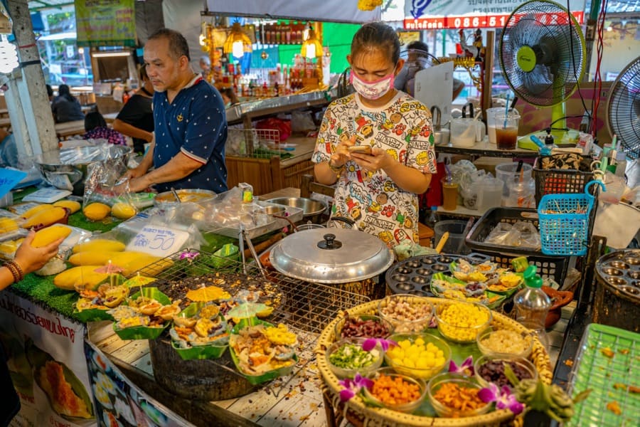 Street food a Bangkok